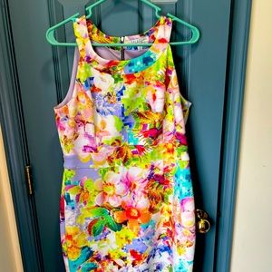 Size 12 Petite Spense dress. Bright floral pattern. Very gently worn.